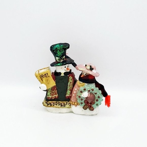 Snowtown Snow Preacher and His Wife Figurine Adler